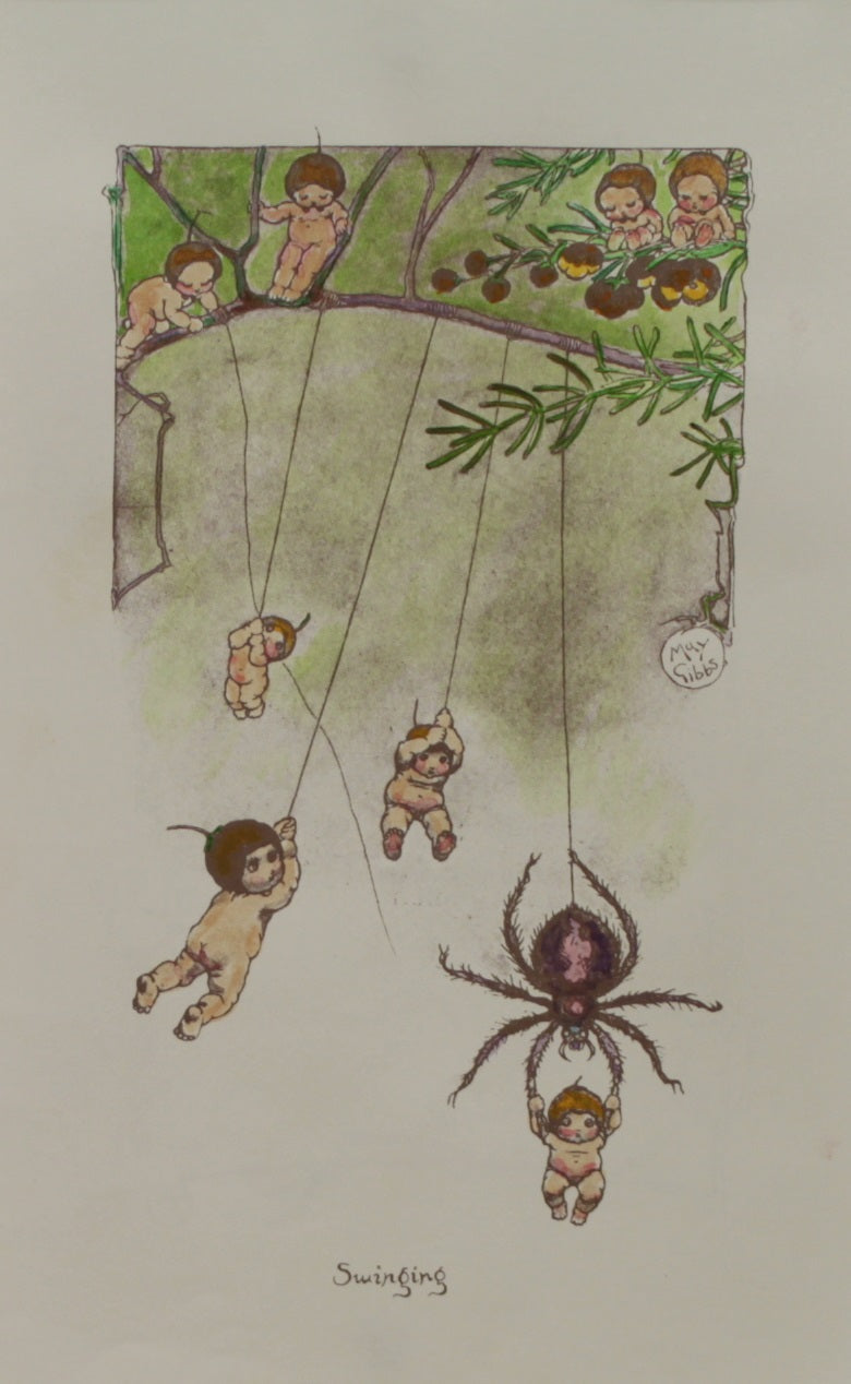 Storytime, Boronia Babies, Gibbs May, Swinging, c1920