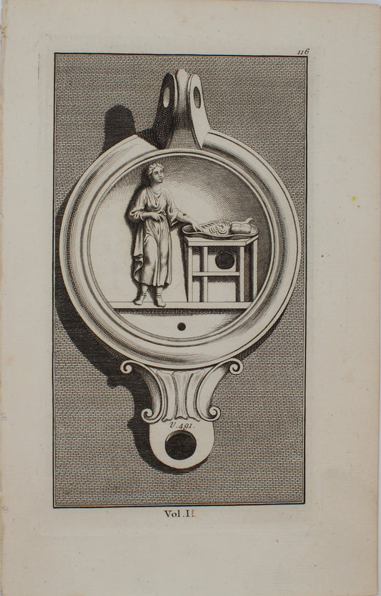Antiquities, Pine, John, Illustrations of Virgil's Poems-Vol 1, 116-V491,  1774