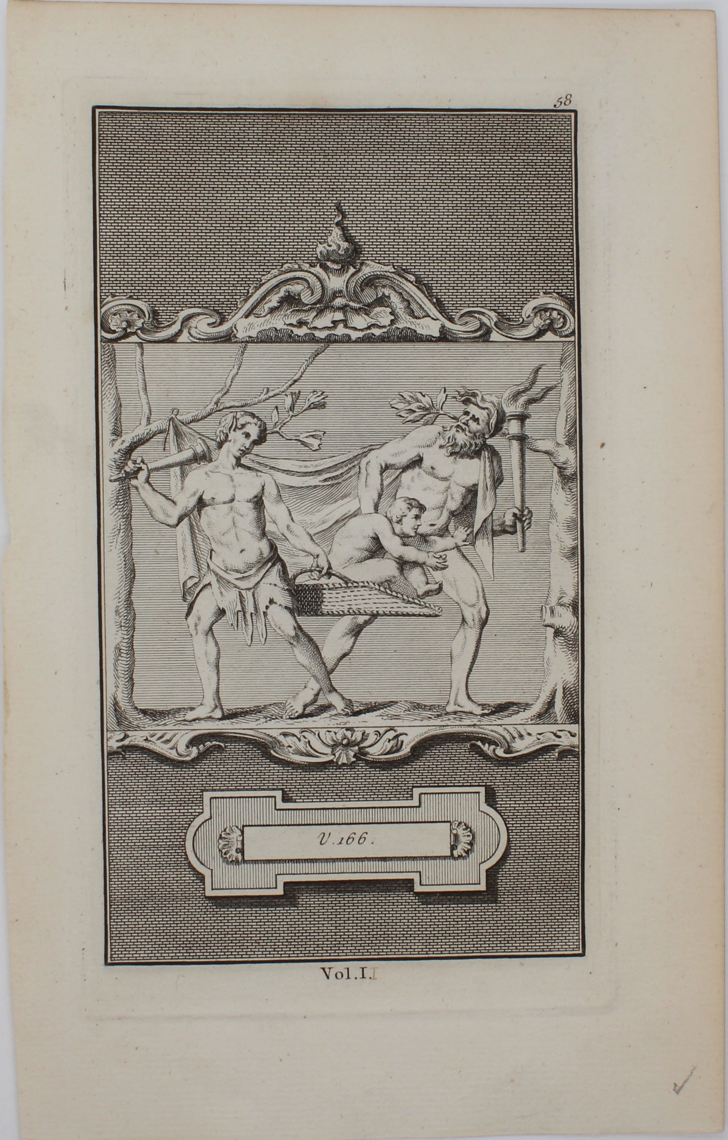 Antiquities, Pine, John, Illustrations of Virgil's Poems-Vol 1, 58-V166, 1774