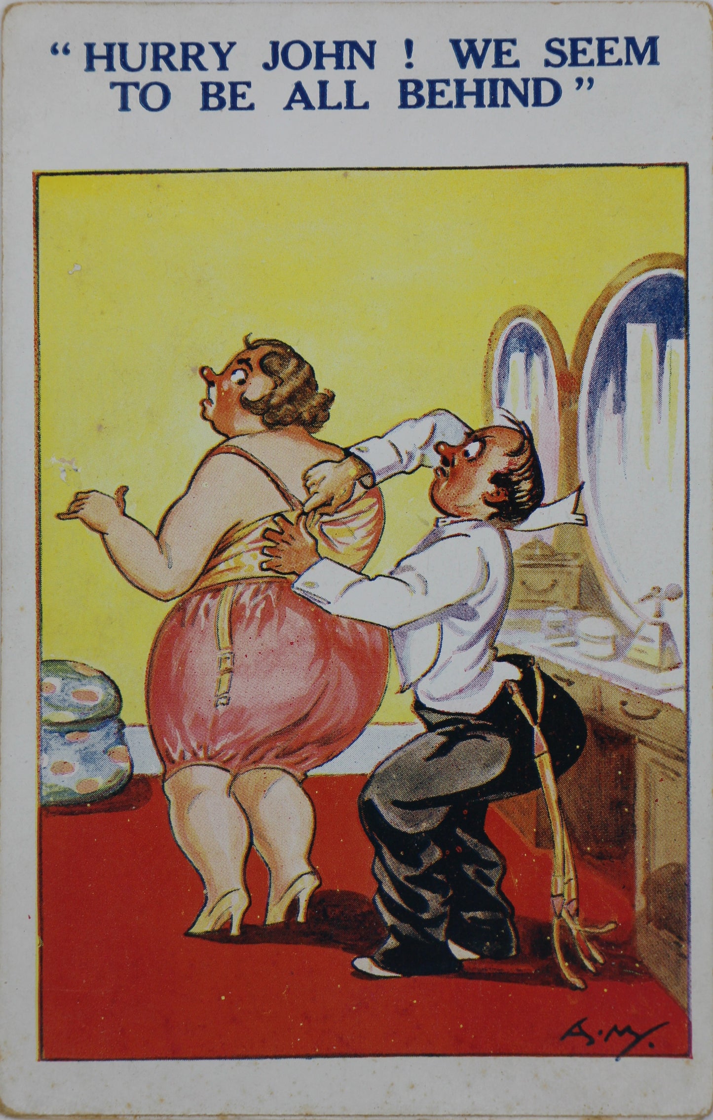 Postcard, Cartoon Style or Saucy