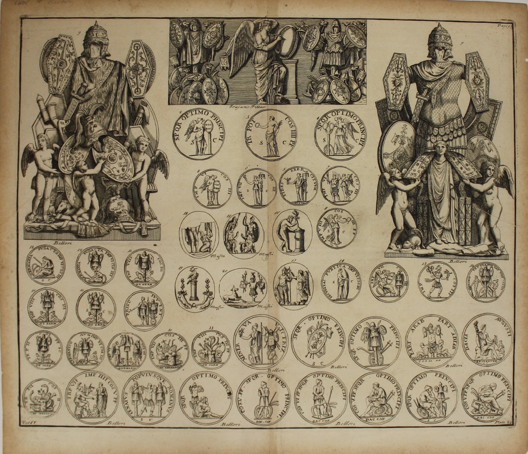 Antiquities, Bartoli Pietro Santi, Classical Relief, Trajan's Column, plate 31, vol 4, c1667