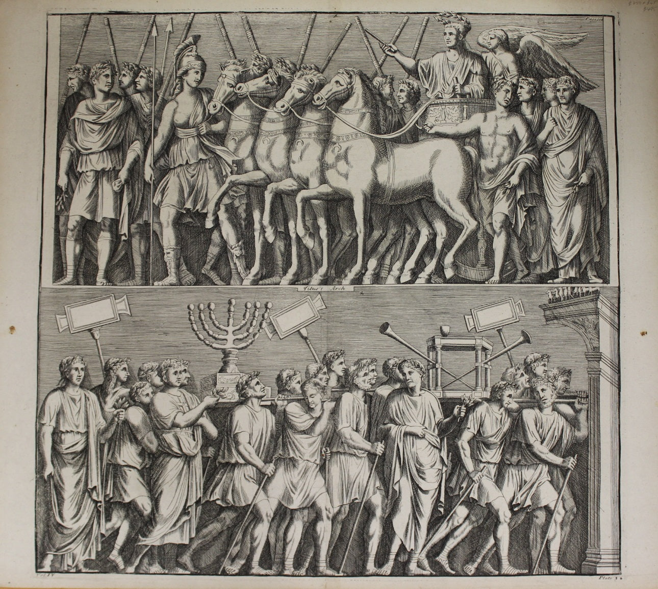 Antiquities, Bartoli Pietro Santi, Classical Relief, Trajan's Column, plate 32, vol 4, c1667