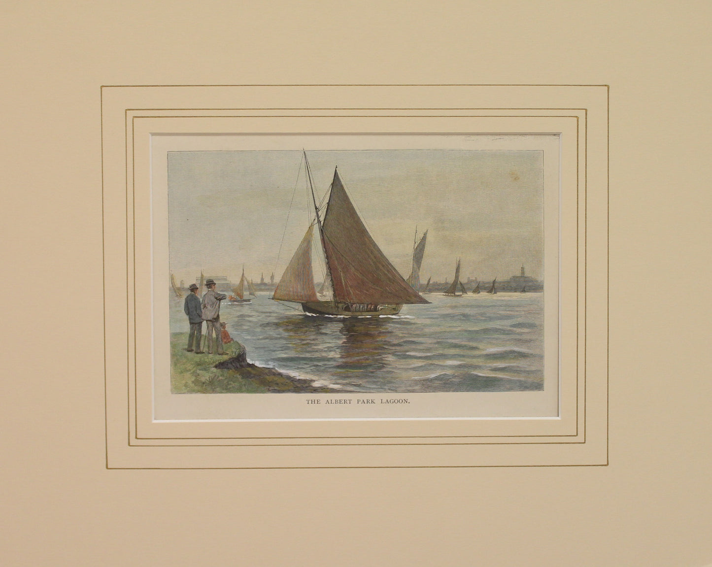 Australia, Albert Park Lagoon, Victoria, c1886