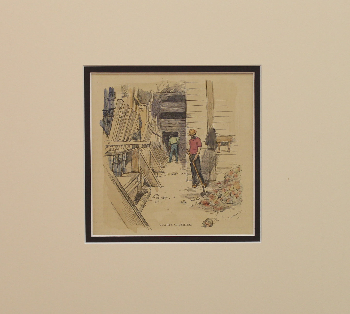 Australia, Quartz Crushing, The Graphic Magazine, c1887