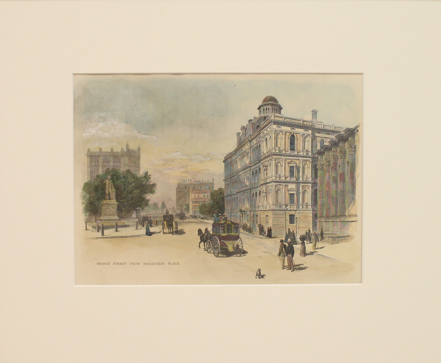 Australia, Bridge Street from Macquarie Place, Sydney, c1886