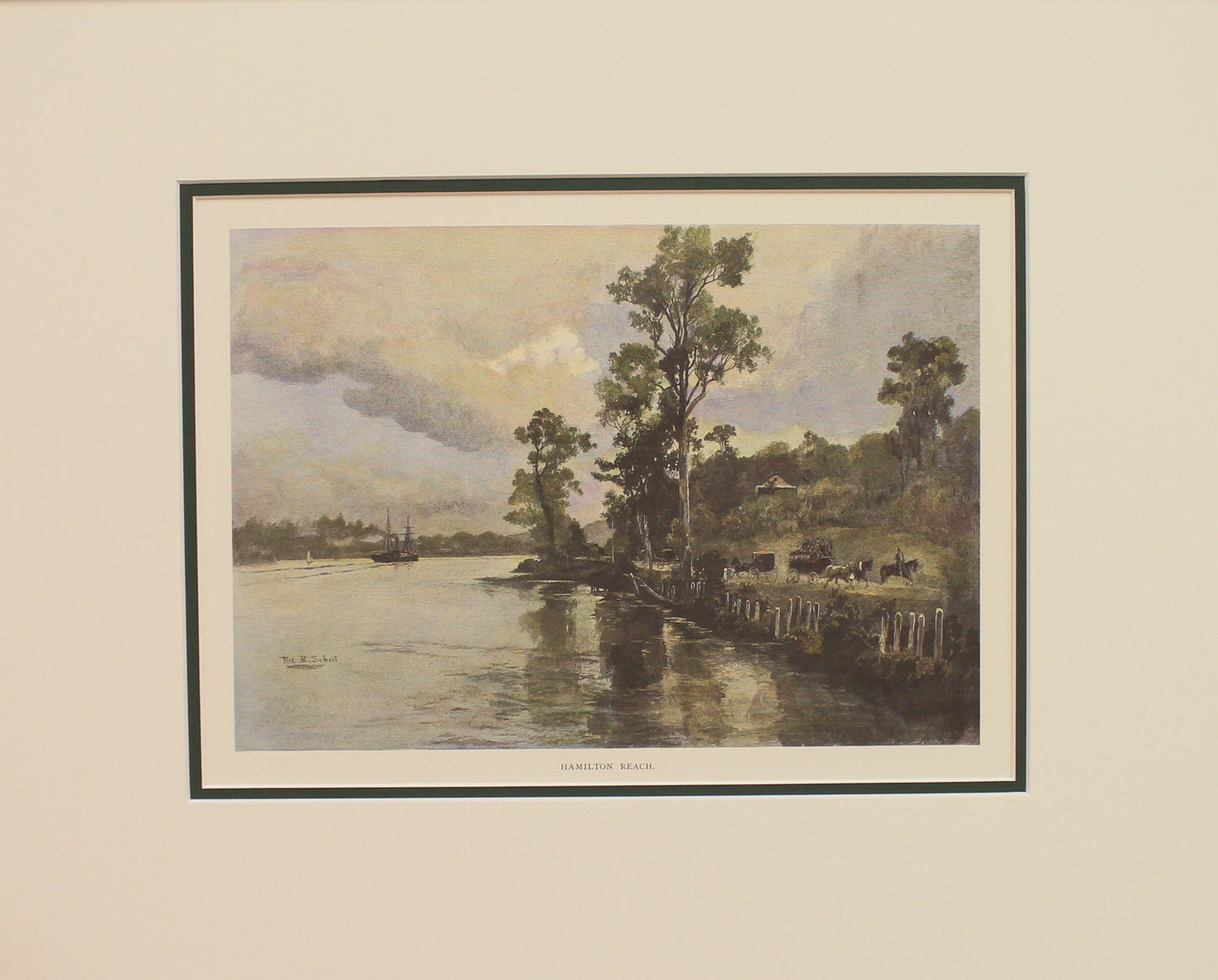 Australia, Hamilton Reach, Brisbane, Reproduction, c1886