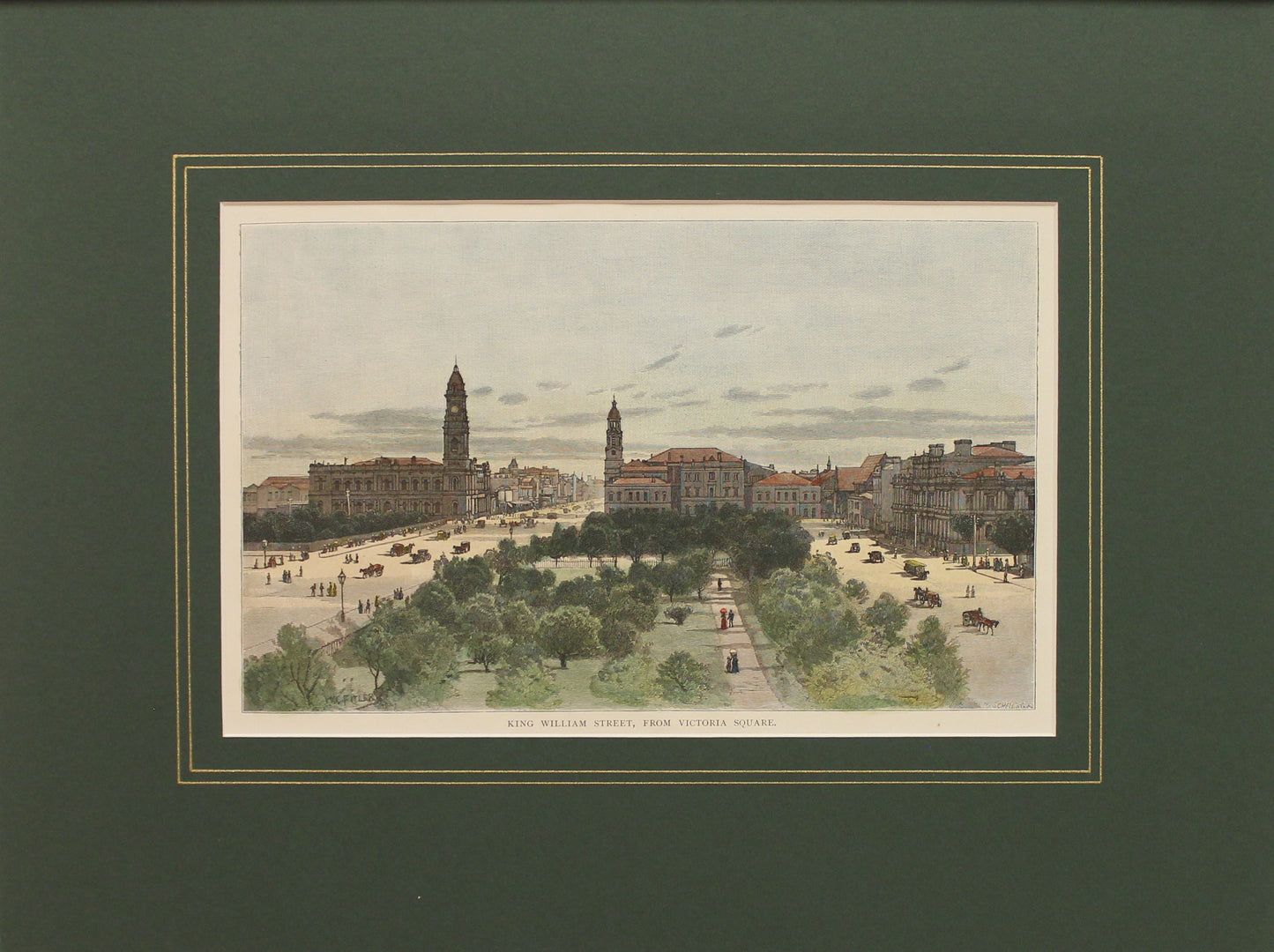 Australia, King William Street from Victoria Square, Adelaide, #1, c1886