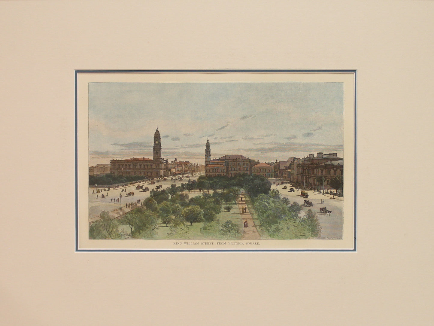 Australia, King William Street from Victoria Square, Adelaide, #2, c1886