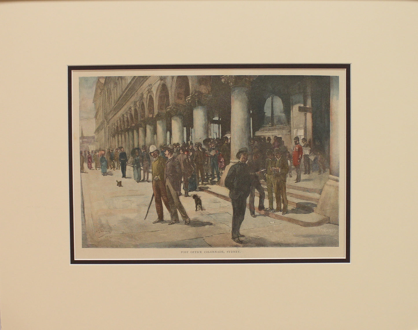 Australia, Post Office Colonnade, Sydney, c1886