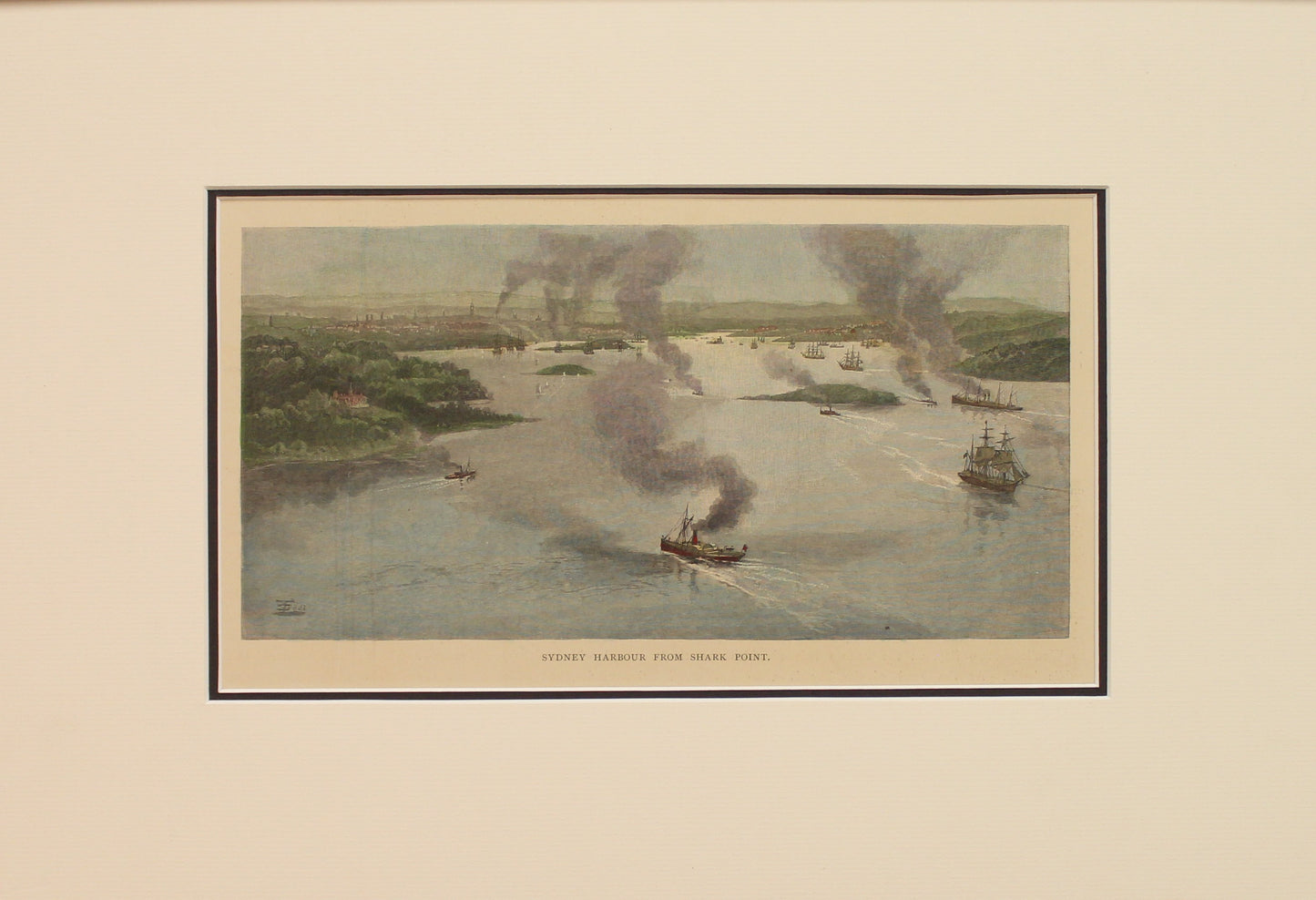 Australia, Sydney Harbour from Shark Point, #1, c1886