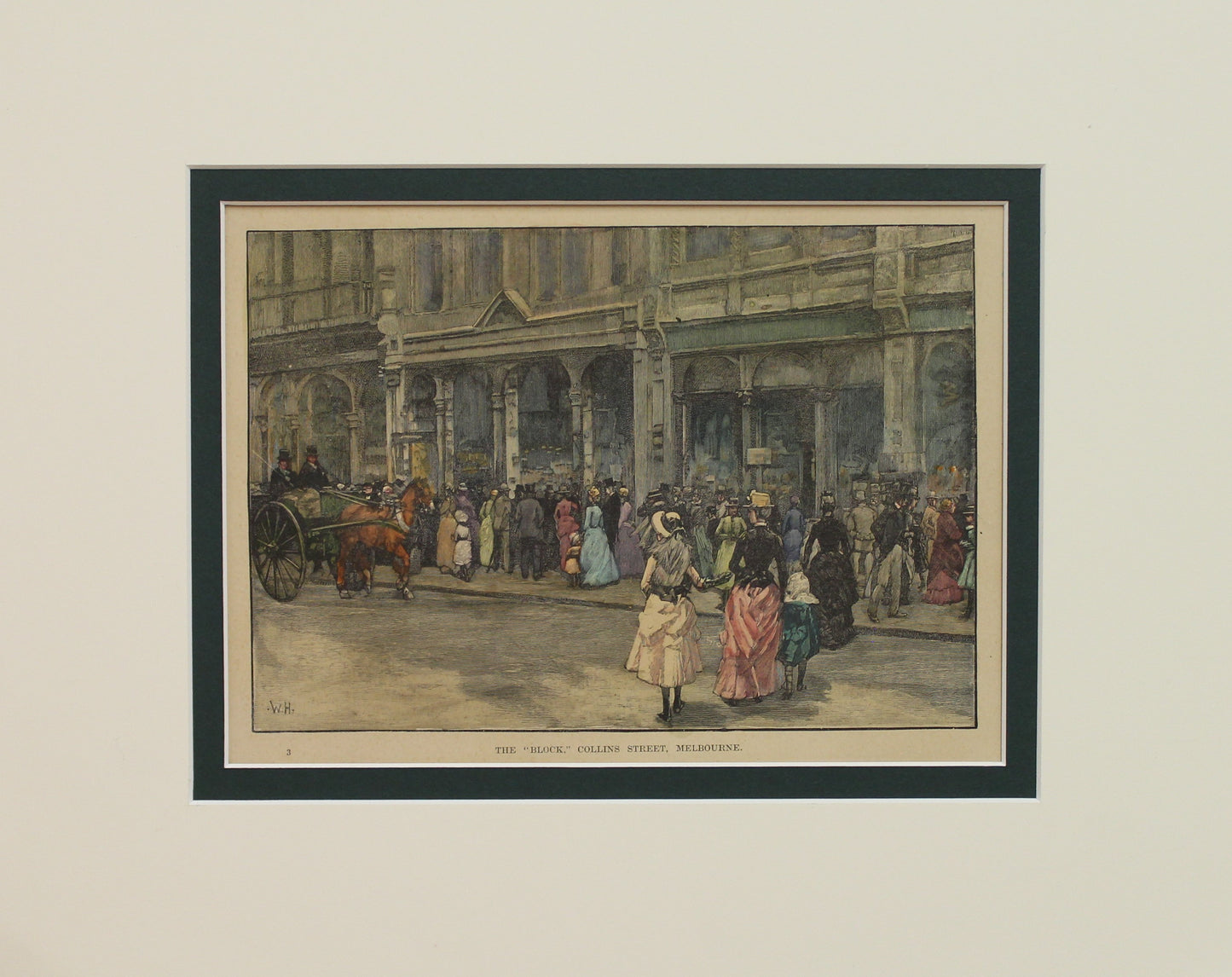 Australia, The Block, Collins Street, Melbourne, The Graphic Magazine, c1887