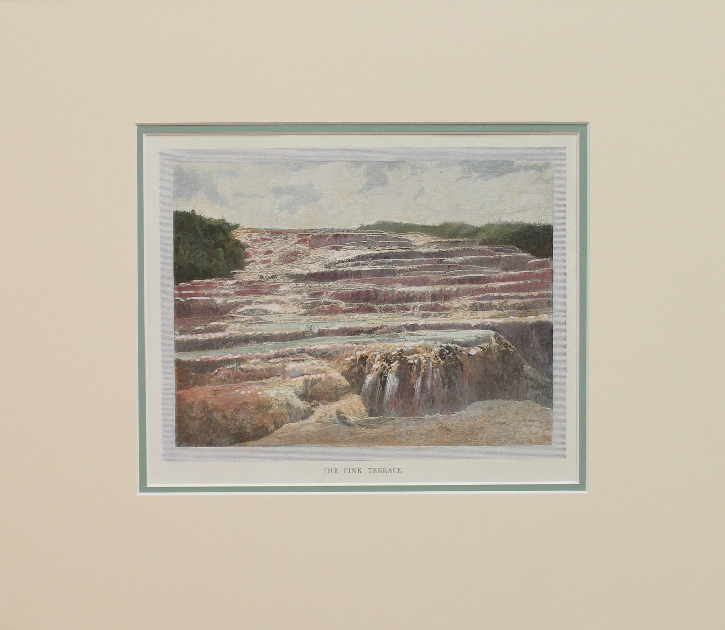 New Zealand, The Pink Terrace, Bay of Plenty, c1886