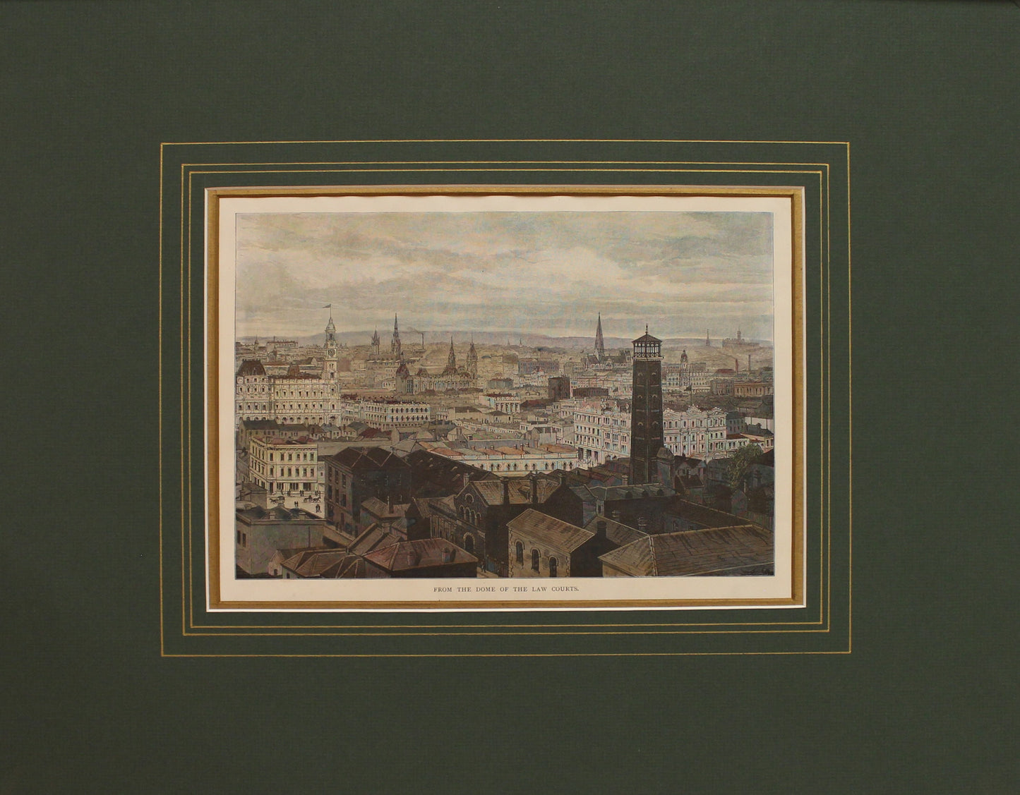 Australia, Melbourne looking East from the Dome of the Law Courts, c1886