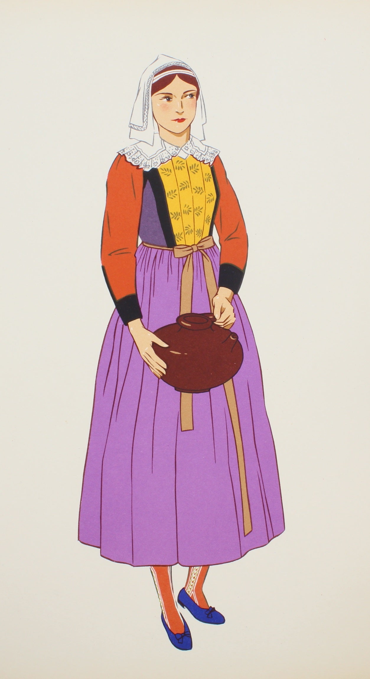 Costume, French Regional, Lepage Medvey, Woman from Town of Batz, 1939