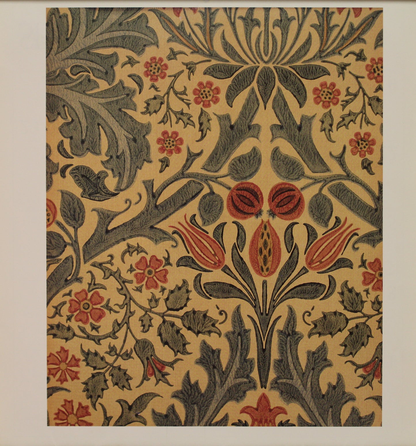 Decorator, Morris William, Wallpaper Design, Vine, Book 1 Page 108, Art Nouveau, c1917