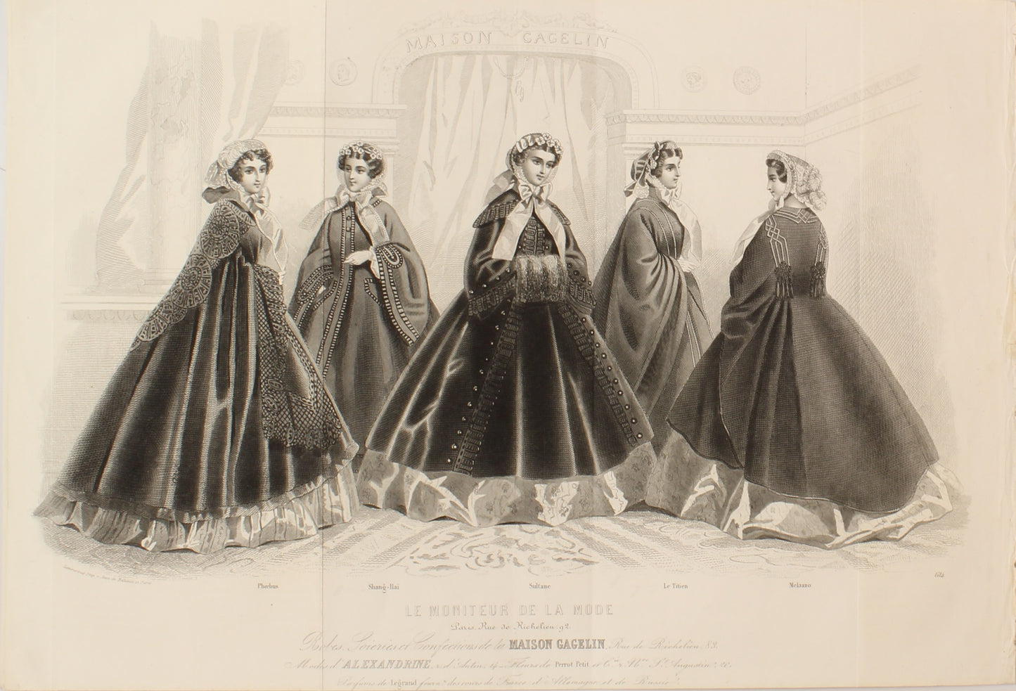The Fashions by David Jules, Maison Gagelin c1860