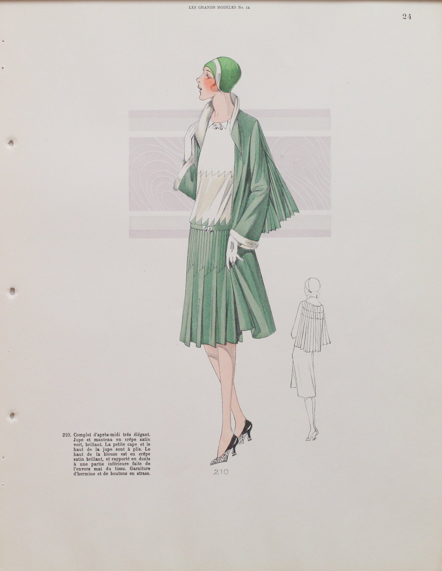 Fashion, French, Les Grands Modeles No 14, Style Number 210, 1920s