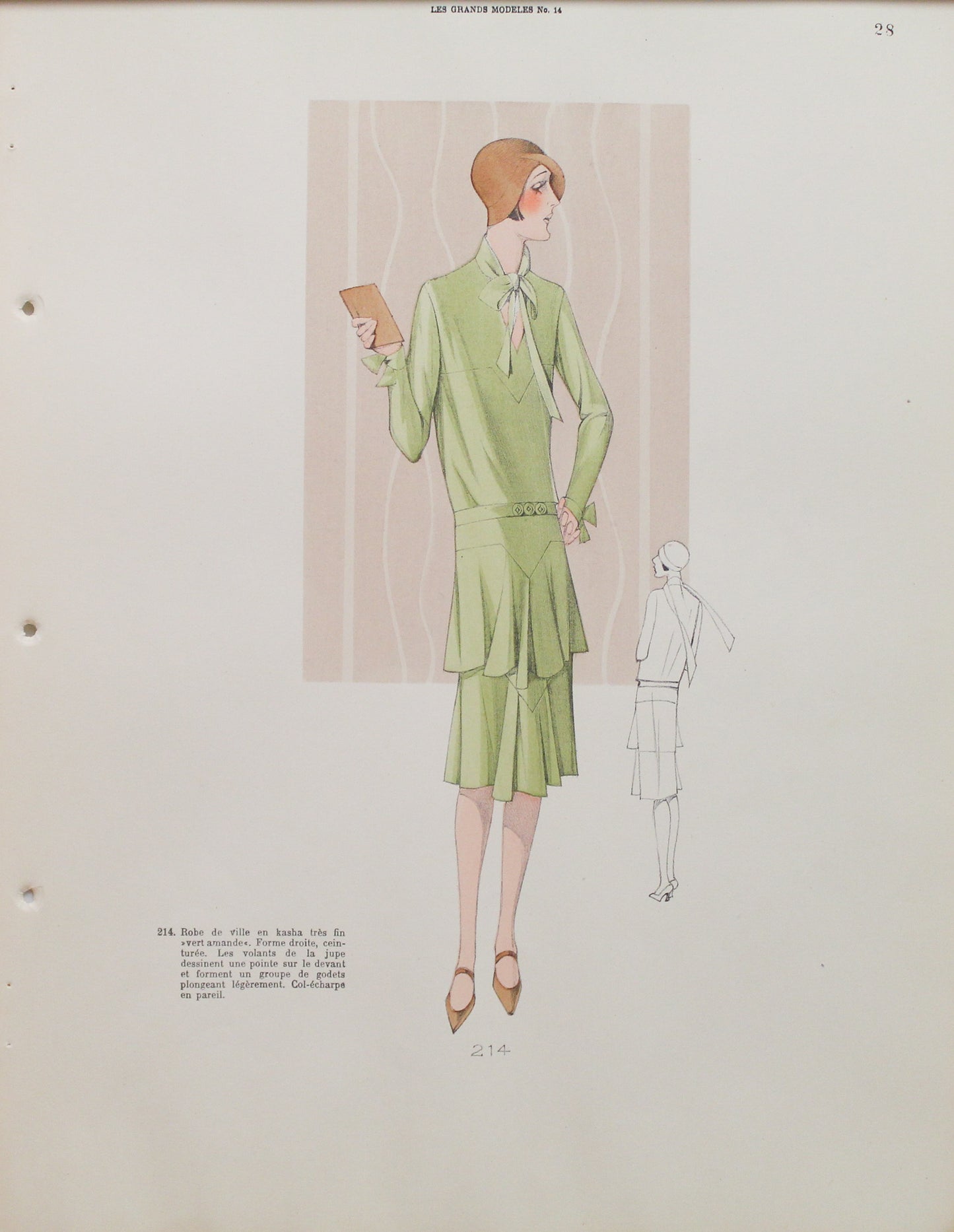Fashion, French, Les Grands Modeles No 14, Style Number 214, 1920s