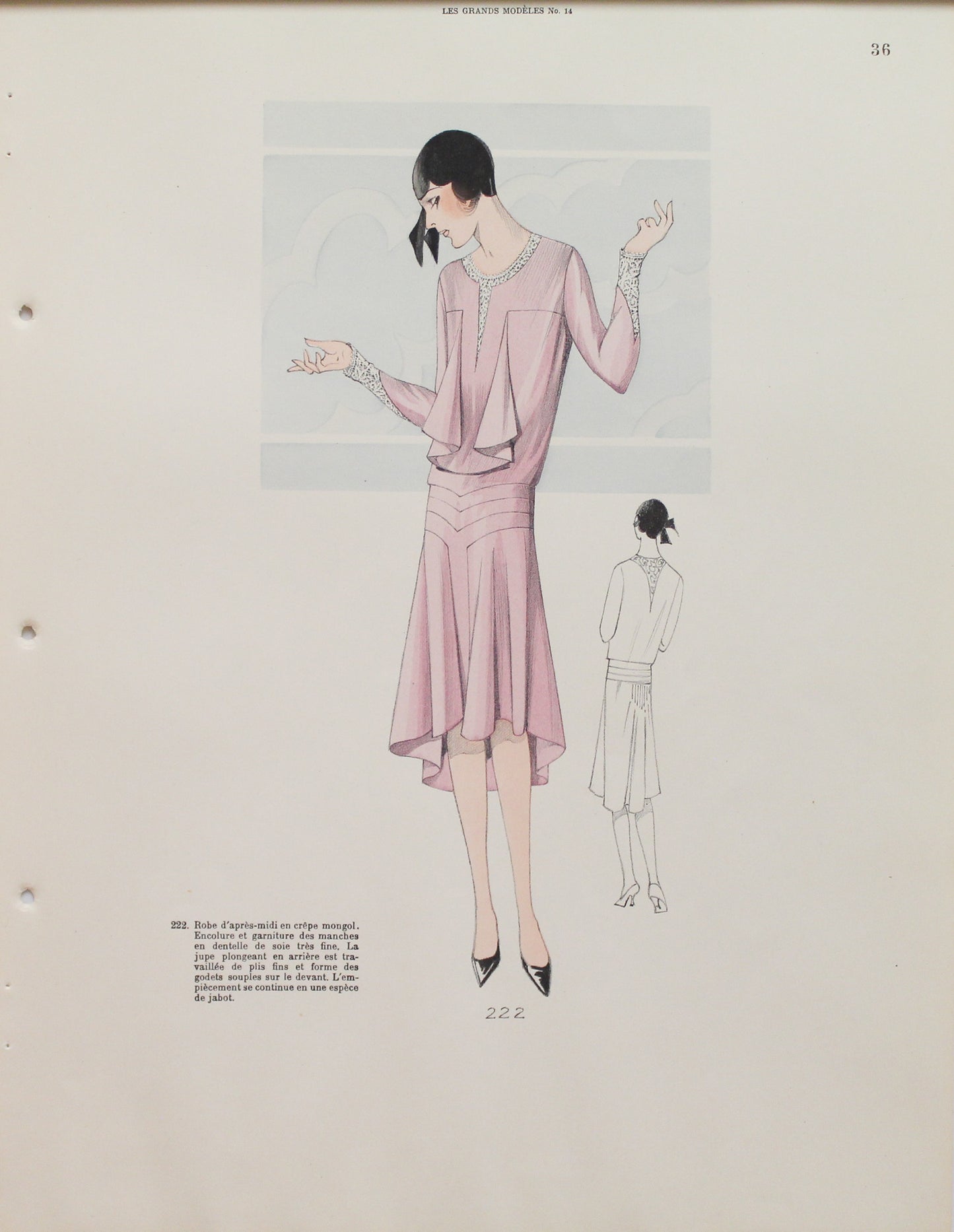 Fashion, French, Les Grands Modeles No 14, Style Number 222, 1920s