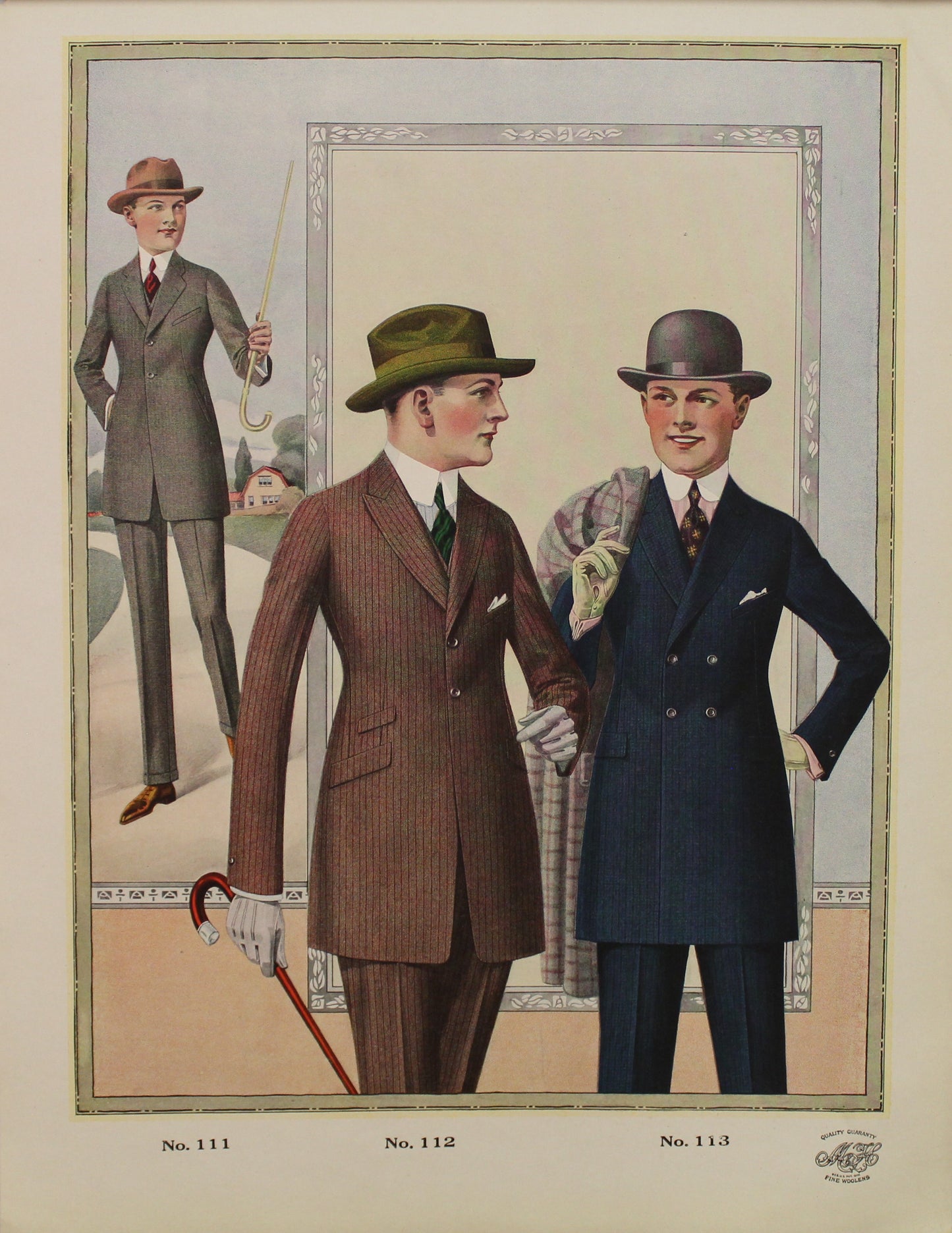 Fashion, Mens, Mason and Hanson, #111-113, Autumn Winter, 1920-1921