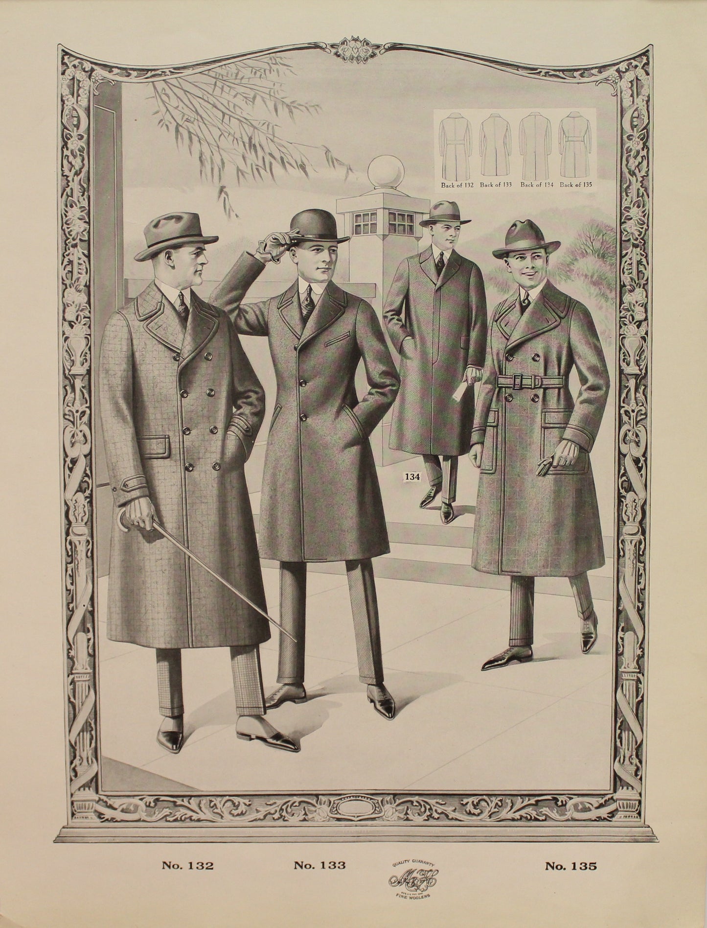 Fashion, Mens, Mason and Hanson, #132-135, Autumn Winter, 1920-1921