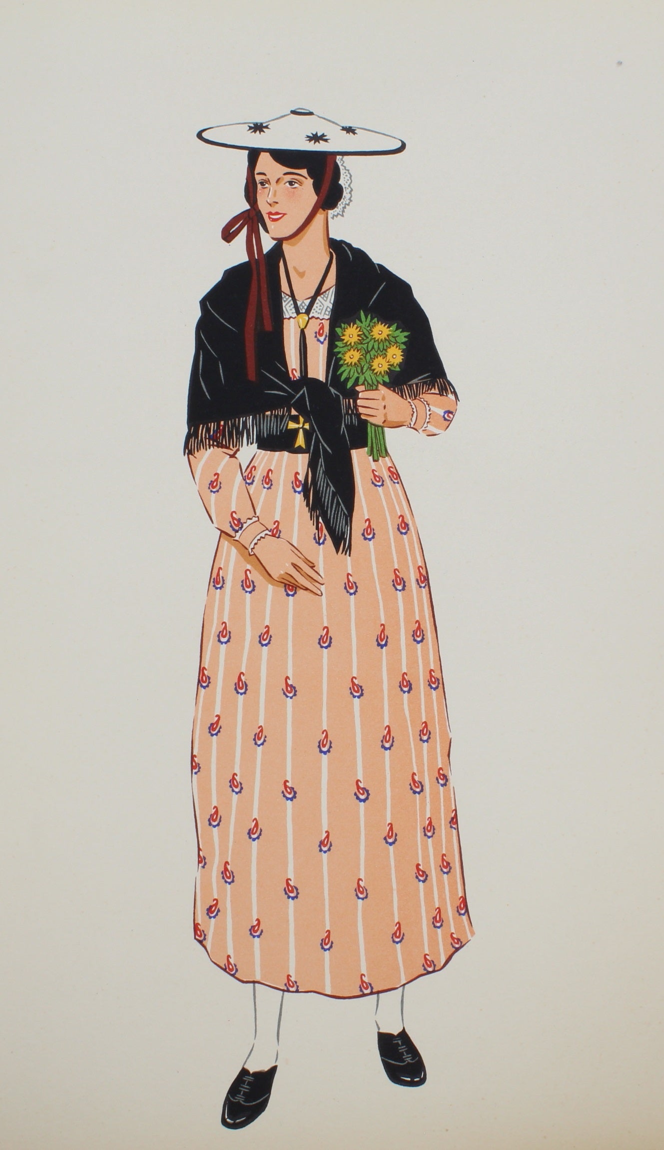 Costume, French Regional, Lepage-Medvey, Woman of Nice, Provence, 1939