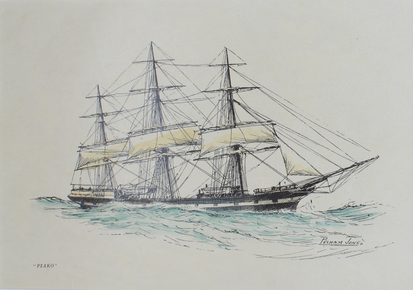 Marine, Bowen, Frank Charles, "Piako", Sailing Ships of the London River, c1930