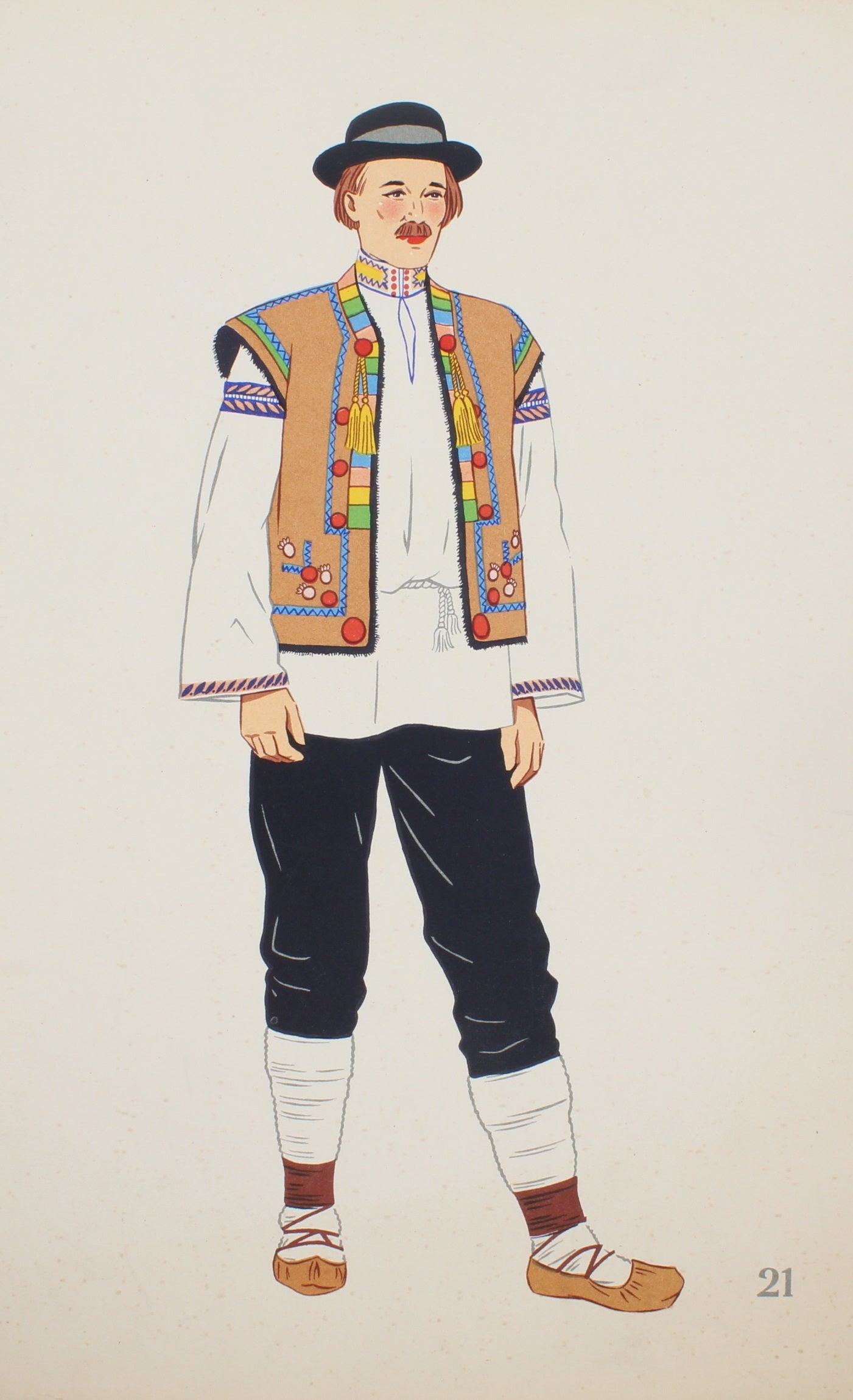 Costume, Slovakian National, Lepaige-Medvey , Hutzul Pheasant, #21, 1939