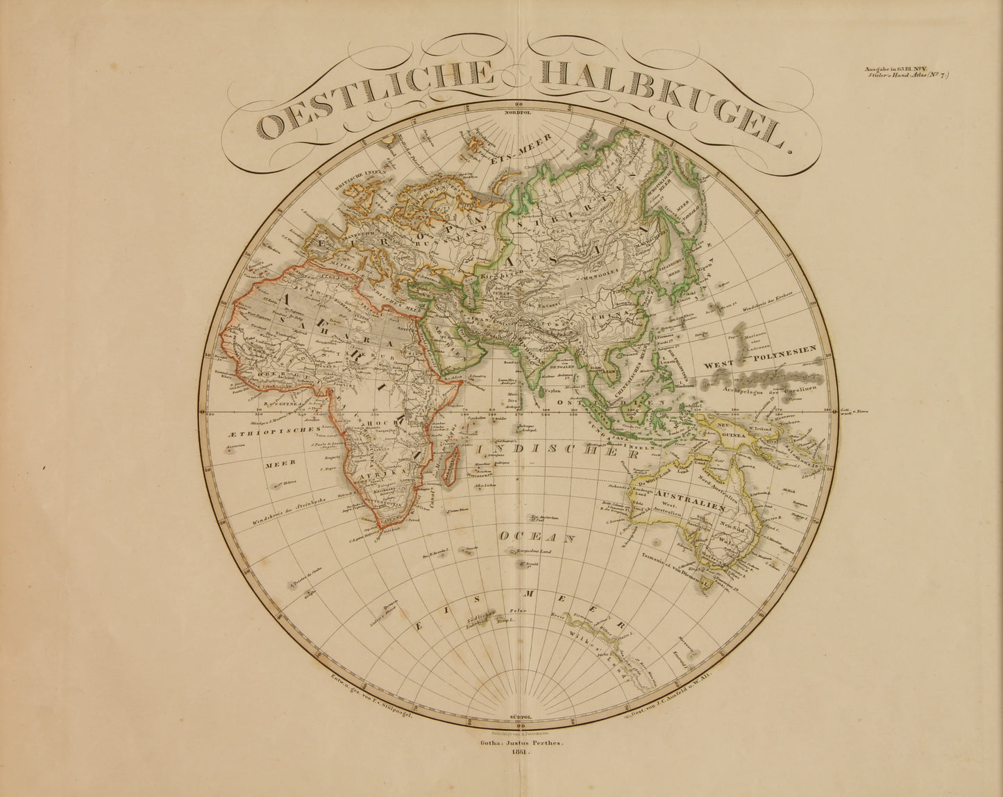 Map Oestliche Halbkugel