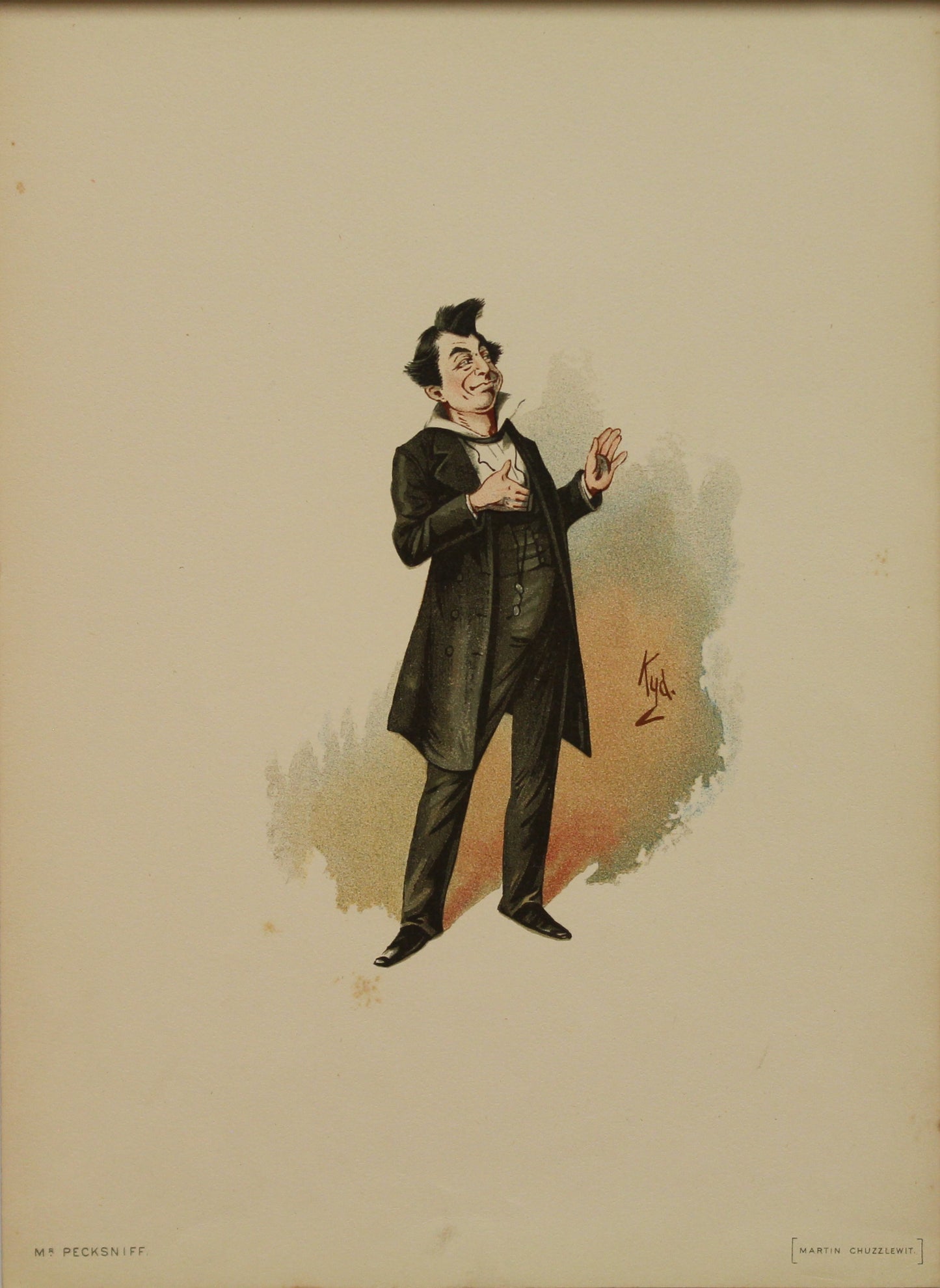 Storytime, Dickens Charles, Mr Pecksniff, Life and Adventures of Martin Chuzzlewit, Kyd, Clarke Joseph Clayton, 1837-1839