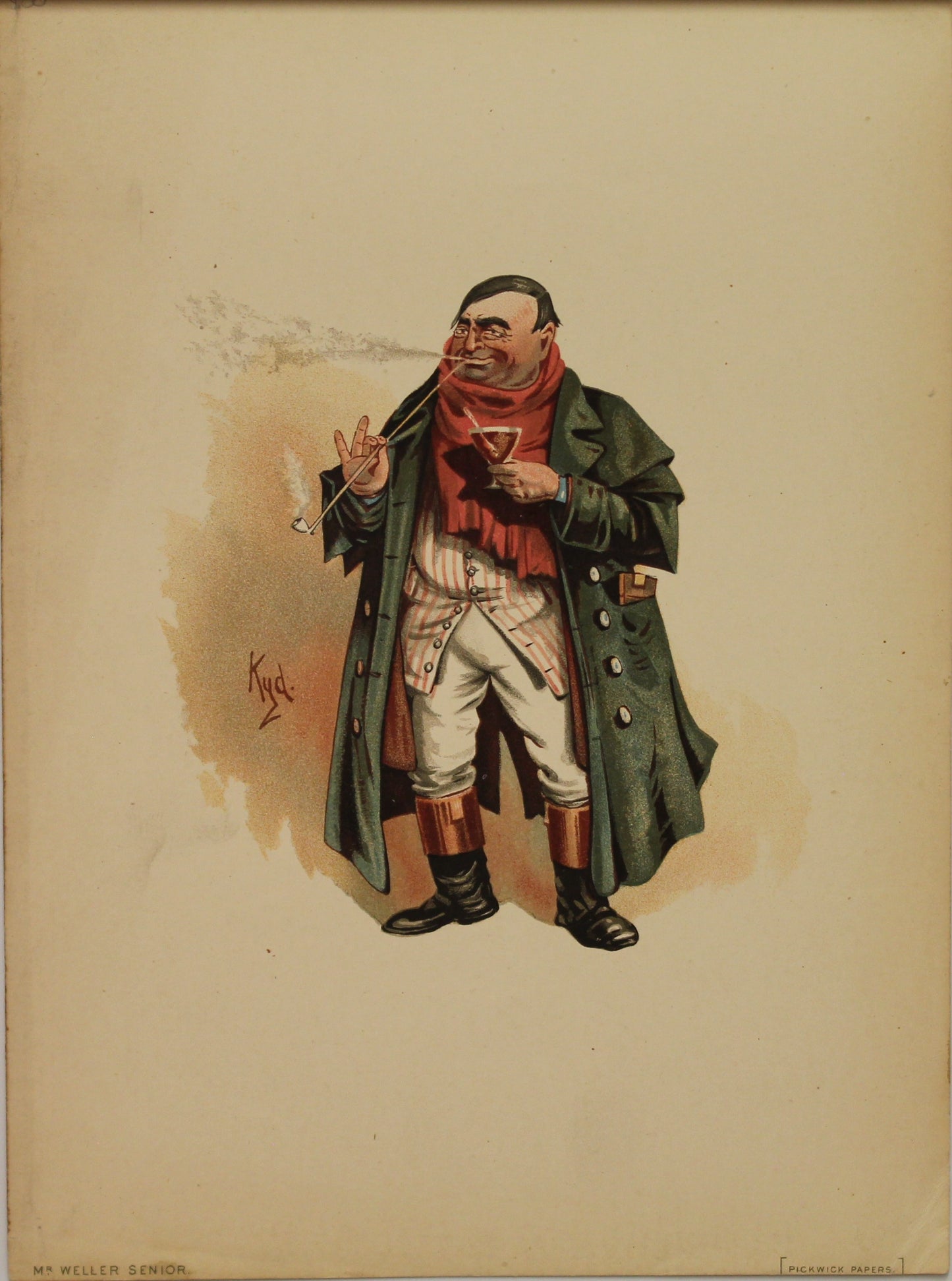 Storytime, Dickens Charles, Mr Weller Senior, Pickwick Papers, Kyd, Clarke Joseph Clayton, 1889