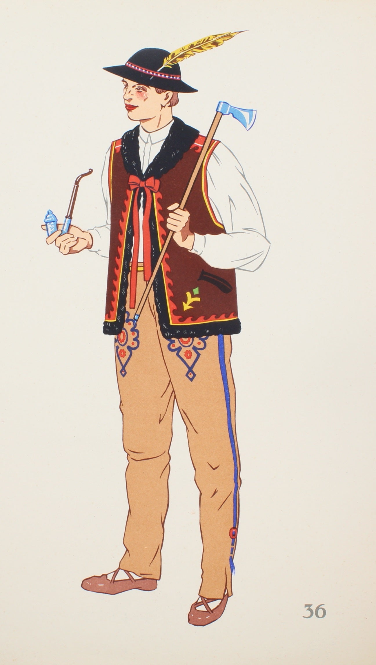 Polish National Peasant of Zakopane Costume Lapaige-Medvey
