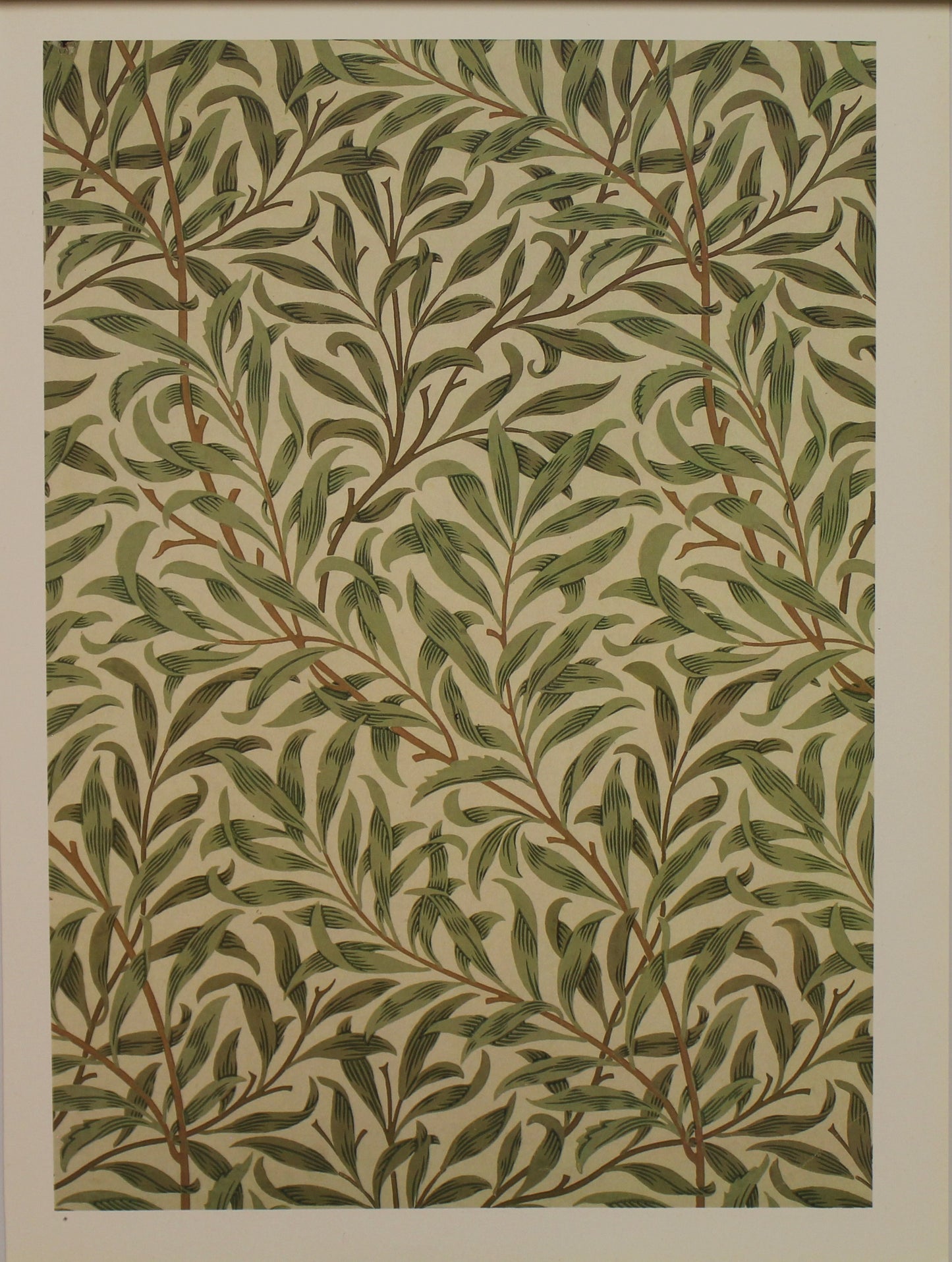 Decorator, Morris William, Wallpaper Design, Willow Bough, Plate 26, Art Nouveau, c1887