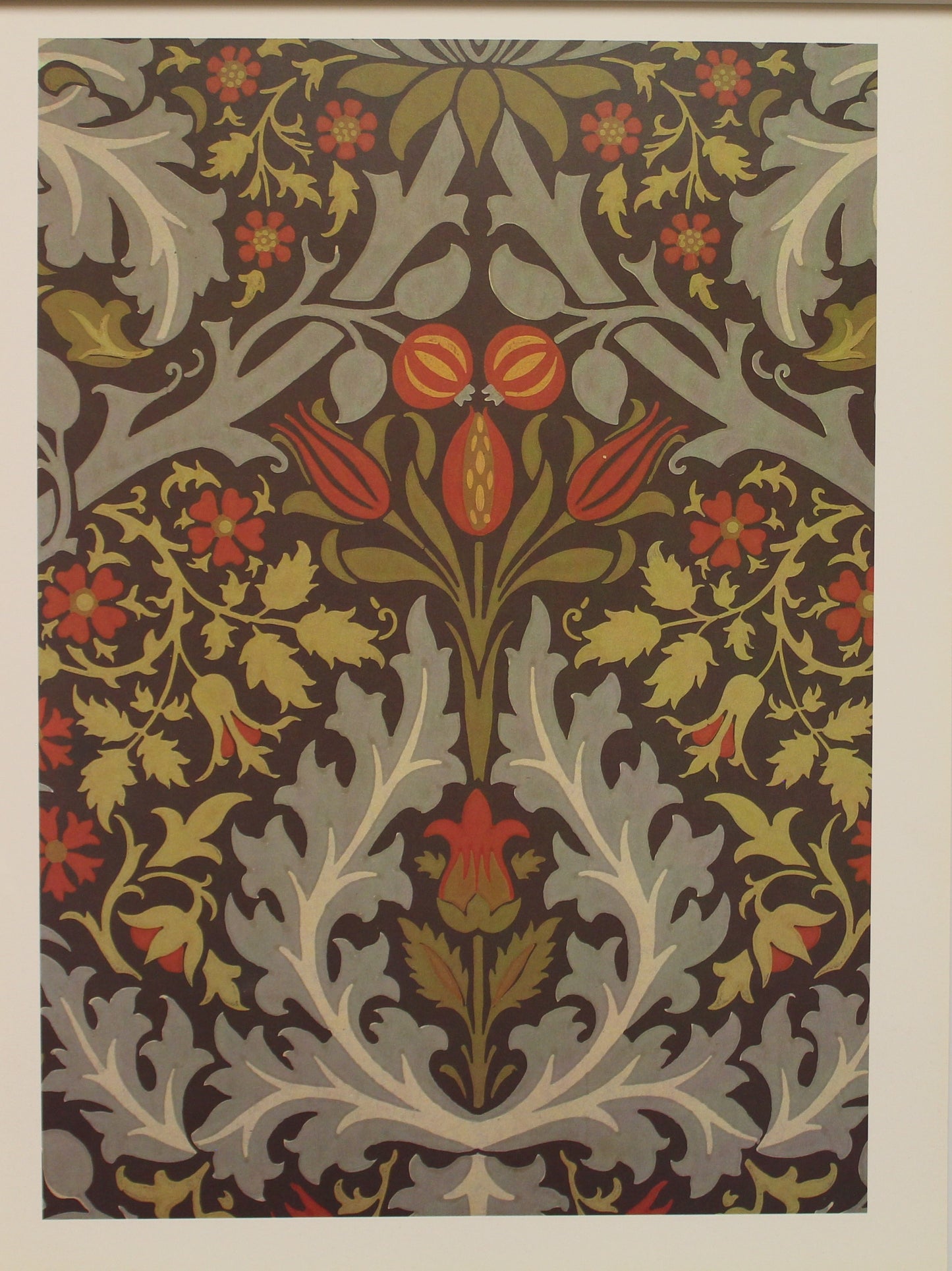 Decorator, Morris William, Wallpaper Design, Autumn Flowers, Plate 28, Art Nouveau, c1888