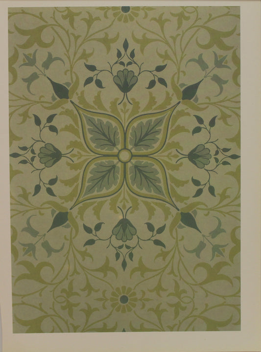 Decorator, Morris William, Ceiling Design, Net Ceiling, Plate 39, Art Nouveau, c1895