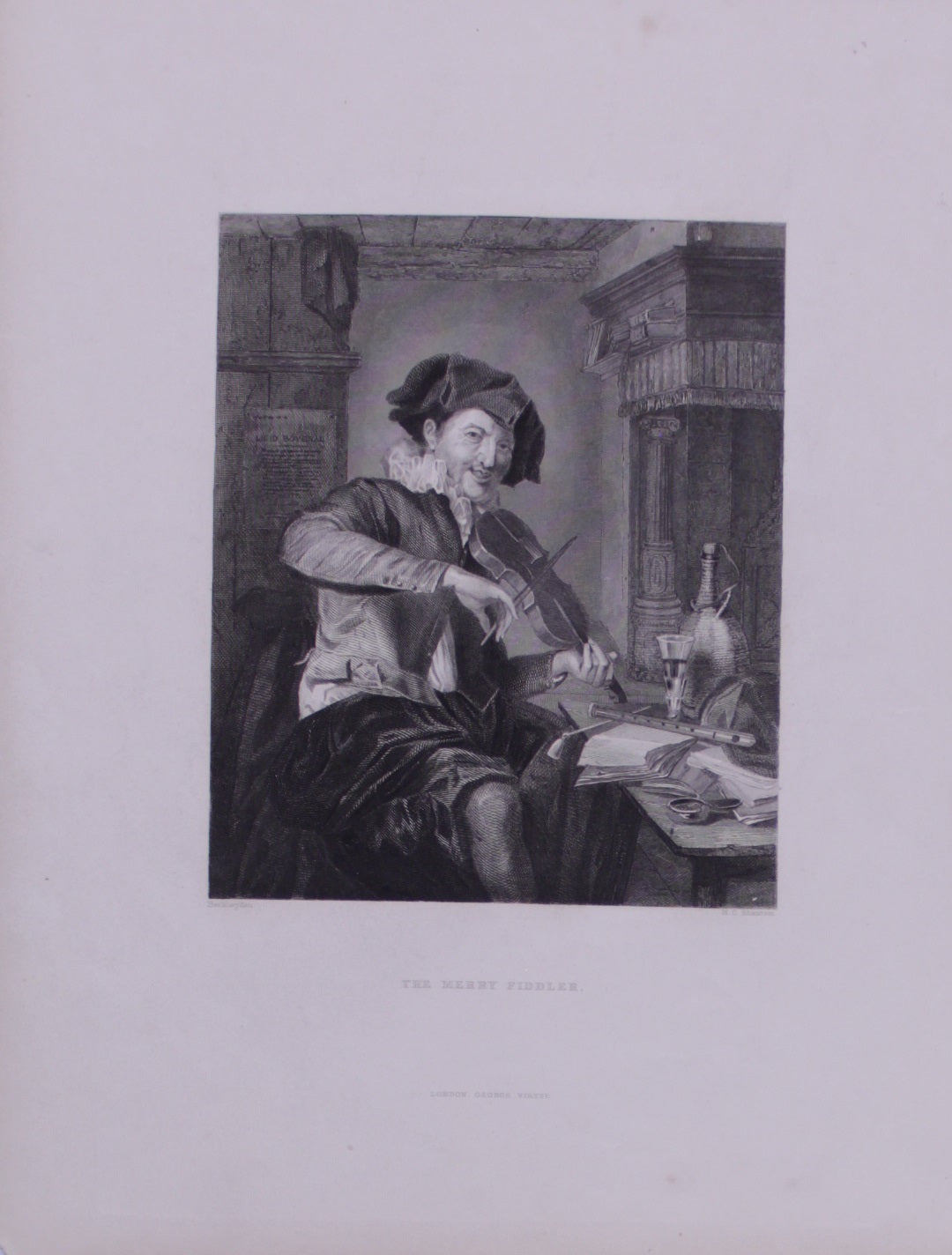 Portraits, Berkheyden, The Merry Fiddler, c1833