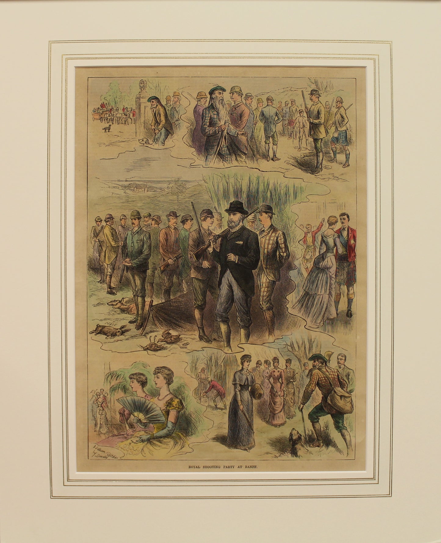 Sporting, Royal Shooting Party at Banff, Illustrated Sporting and Dramatic News, 1883