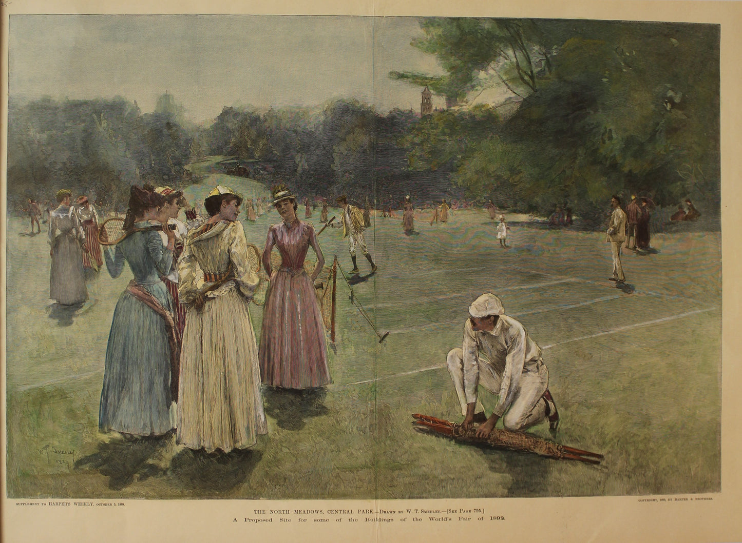 Sporting, The North Meadows, Central Park, Proposed Site for Buildings of World Fair, 1892