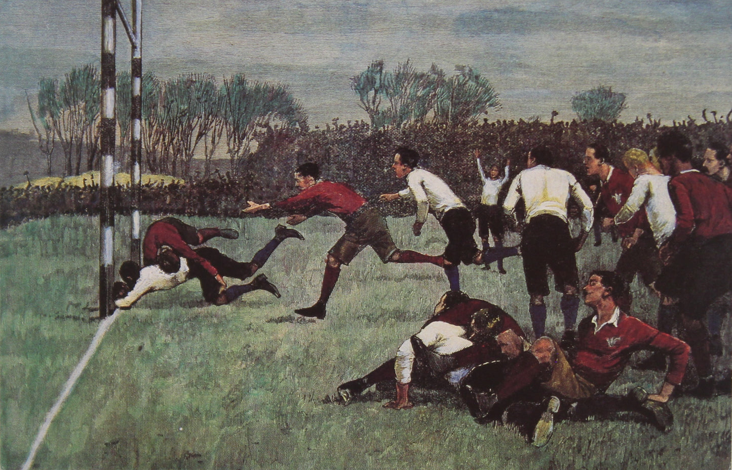 Sporting, England vs Wales Rugby Game, The London Illustrated News, c1892