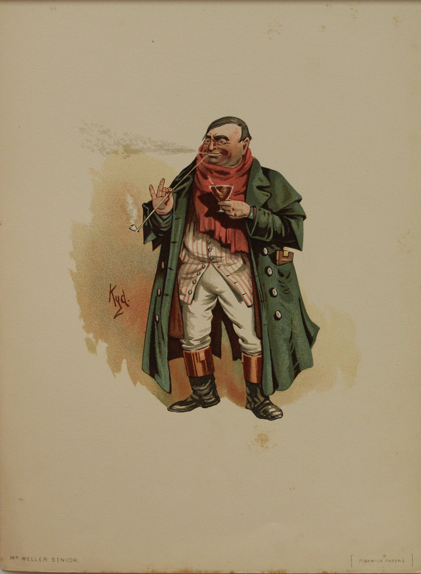 Storytime, Dickens Charles, Mr Weller Senior, Pickwick Papers, Kyd, Clarke Joseph Clayton, 1836 -1837