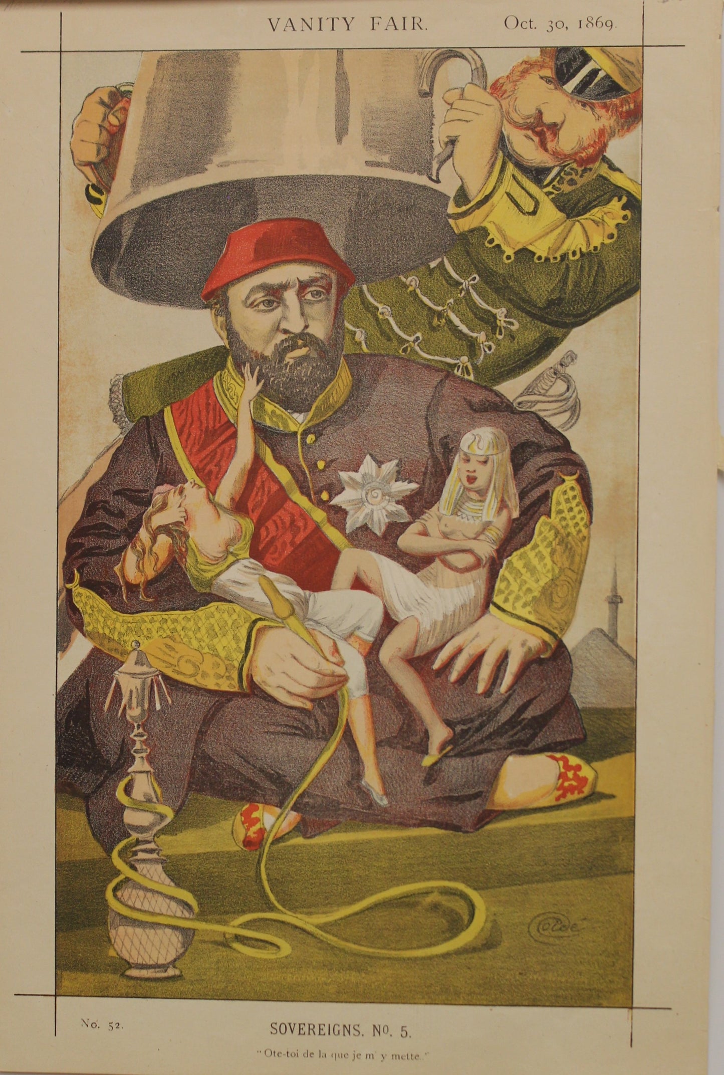 Portraits, Vanity Fair, Coide, Abdul Aziz, Sultan of Turkey, Sovereigns No 5, #52 1869