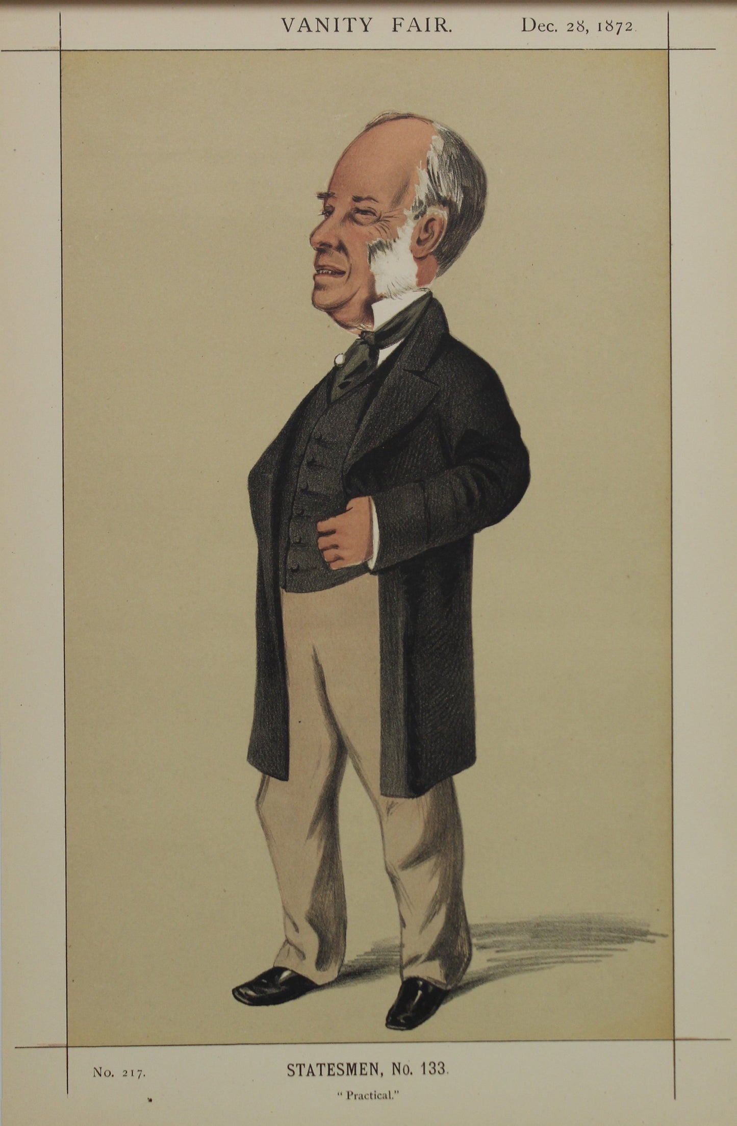 Portraits, Vanity Fair - Statesman133 - Practical - Mr Gabriel Goldney, MP- 1872