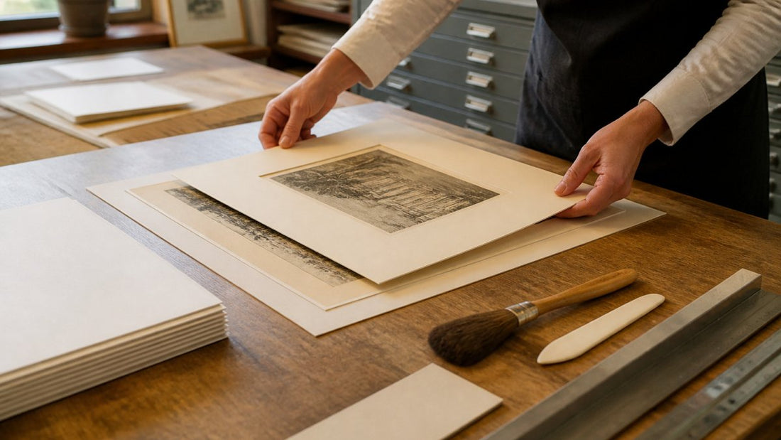 How to Matt 19th-Century Paper Prints Safely