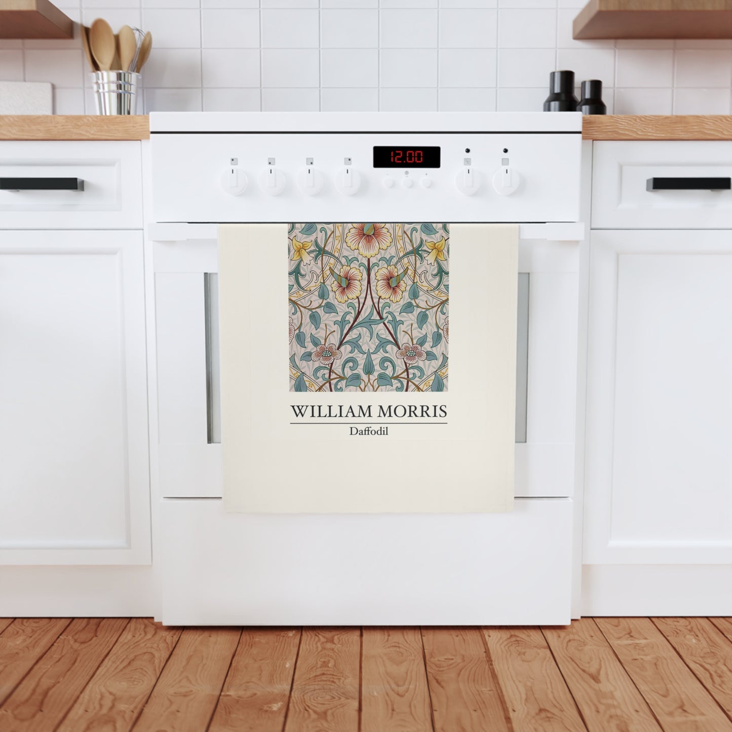 William Morris Daffodil Cotton Hand Towel or Tea Towel