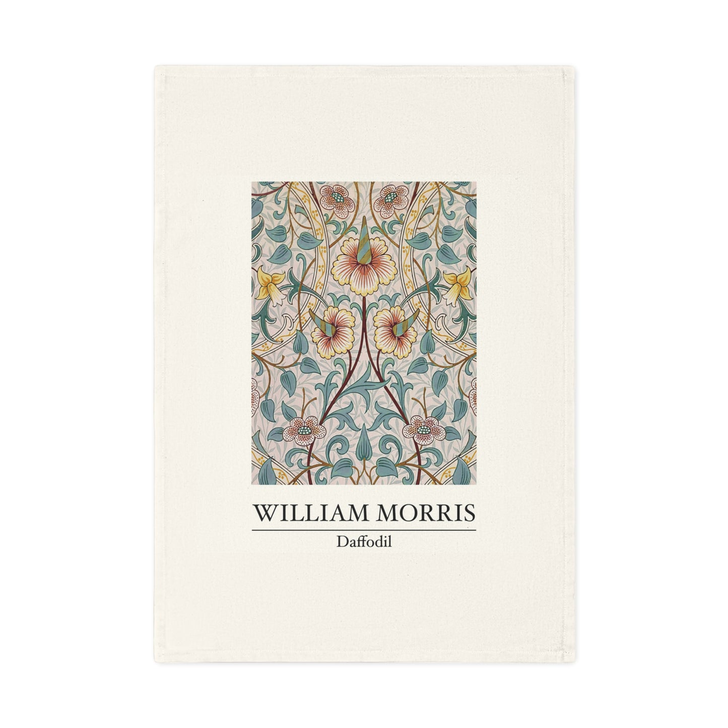 William Morris Daffodil Cotton Hand Towel or Tea Towel