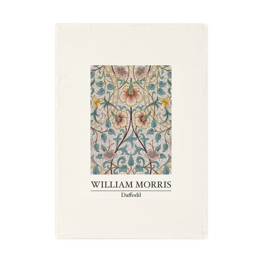 William Morris Daffodil Cotton Hand Towel or Tea Towel