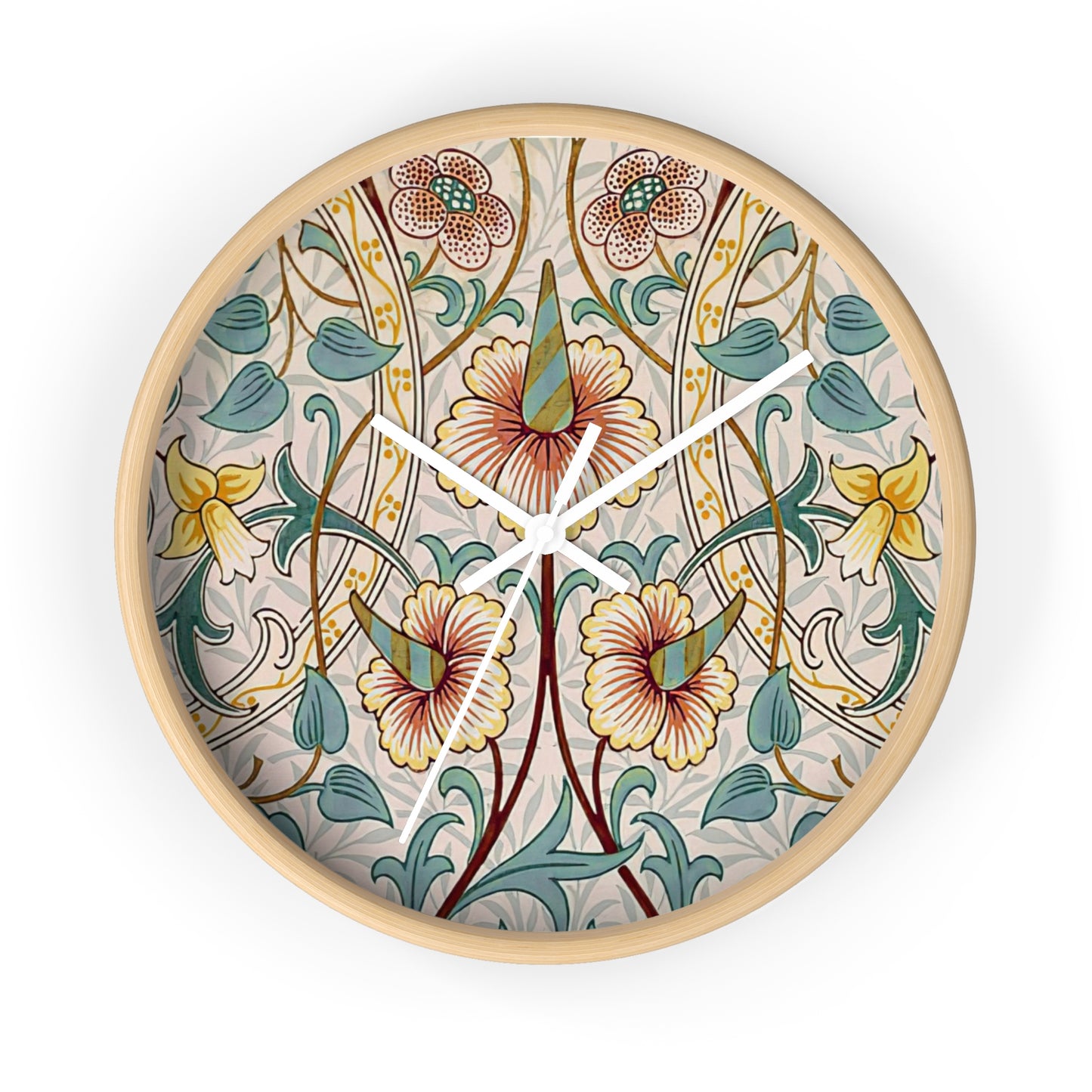 Vintage Floral Wall Clock - William Morris