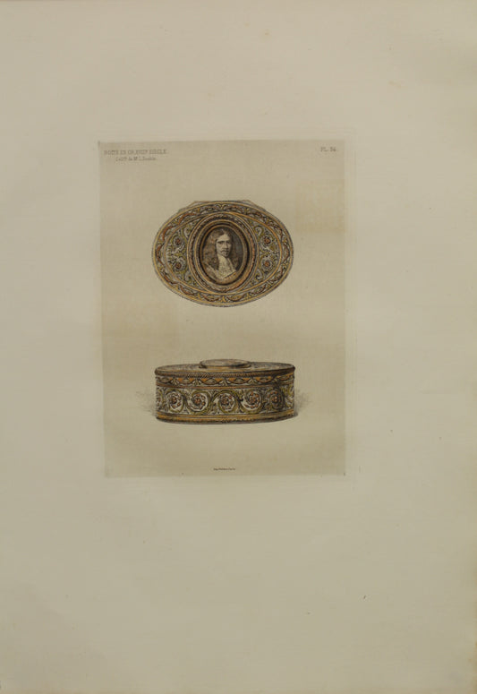Decorator, Les Collections, Celebres, D'Oeuvres D'Art, Botte En Or, XVIII SIECLE, Coll de M L. Double, Plate 34, 1864