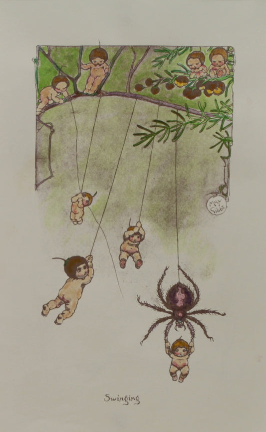 Storytime, Boronia Babies, Gibbs May, Swinging, c1920
