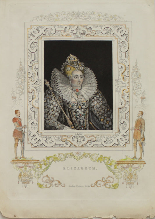 Portraits, Queen Elizabeth, Tallis, c1850